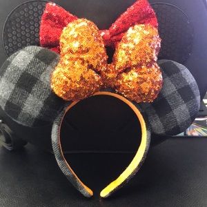 Disney Plaid Halloween Fall Ears